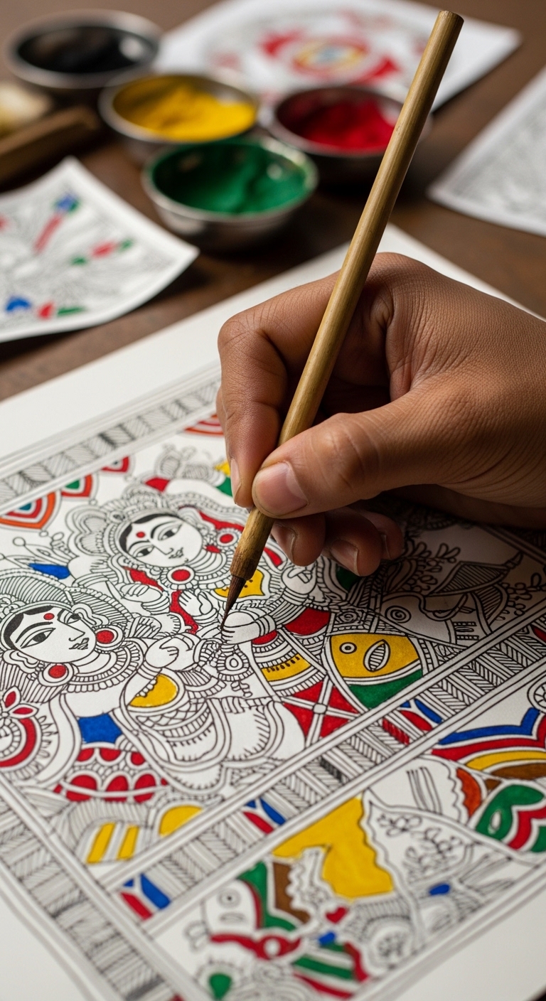 Mithila art in museum context
